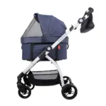 Ibiyaya CLEO Pet Stroller & Car Seat Travel System, Blue Jeans - Image 4
