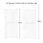 Extra Tall Retractable Pet Gate for Dogs & Cats - Image 3