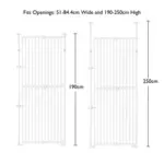Extra Tall Retractable Pet Gate for Dogs & Cats - Image 8