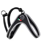 Tre Ponti Genesis Adjustable Step In Harness For Dogs And Cats, Black