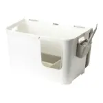 Moderna Casetta Camelia High Wall Cat Litter Box, Soft White - Image 2