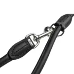 Hunter Rolled Soft Leather Dog Training Leash, Black - Image 4