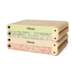 Ibiyaya Fold-Out Cardboard Cat Scratcher, Sage - Image 2