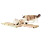 Ibiyaya Fold-Out Cardboard Cat Scratcher, Sage - Image 6