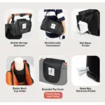 Ibiyaya Stroller Organiser Carrier, Black - Image 7