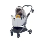 Ibiyaya Lyte 3-in-1 Detachable Pet Stroller, Dusty Apricot - Image 5