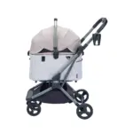 Ibiyaya Lyte 3-in-1 Detachable Pet Stroller, Dusty Apricot - Image 2