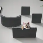 Cat Climber Set of 4 Shelves, Charcoal - Image 2