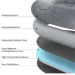 Comfort Plus Human Dog Bed, Dark Grey - Image 4