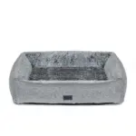 Dog Lounger Bed, Artic Faux Fur