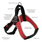 Tre Ponti Brio Adjustable Step In Dog Harness, Black - Image 8