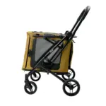 Ibiyaya BigBuddy Pet Stroller and Crate Combo, Camel - Image 3