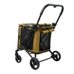 Ibiyaya BigBuddy Pet Stroller and Crate Combo, Camel - Image 5