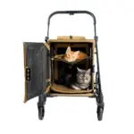 Ibiyaya BigBuddy Pet Stroller and Crate Combo, Camel - Image 6