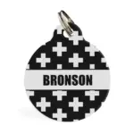 Personalised Dog Collar - Monochrome Cross - Image 9