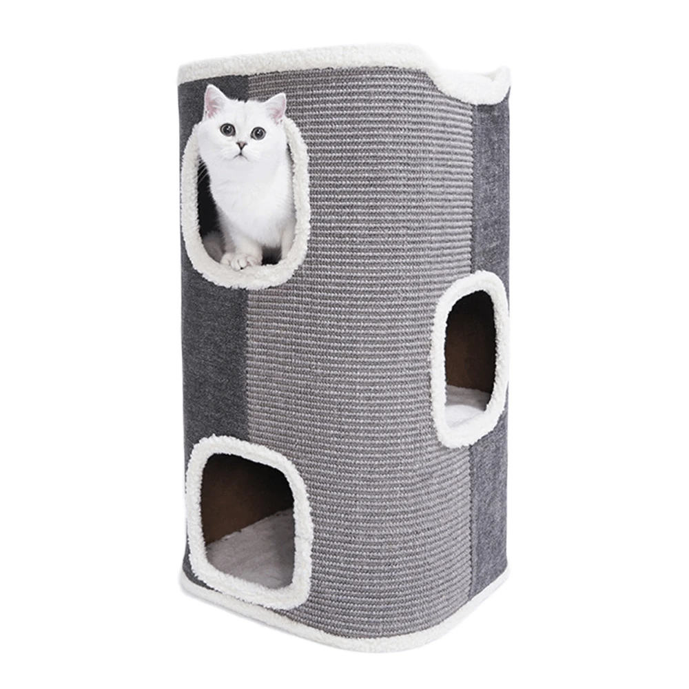 dog collars with airtag holder tri-level square cat condo with sherpa lining