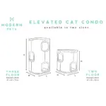 Tri-Level Square Cat Condo with Sherpa Lining - Image 7