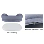 Grey Rabbit Lounge Dog Bed - Image 3