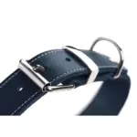 Hunter Aalborg Special Leather Dog Collar, Dark Blue - Image 4