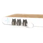 Wall Mounted Cat Scratch Post, White - Image 8