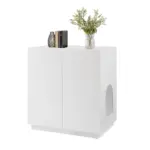 Loft Cat Litter Cabinet, White